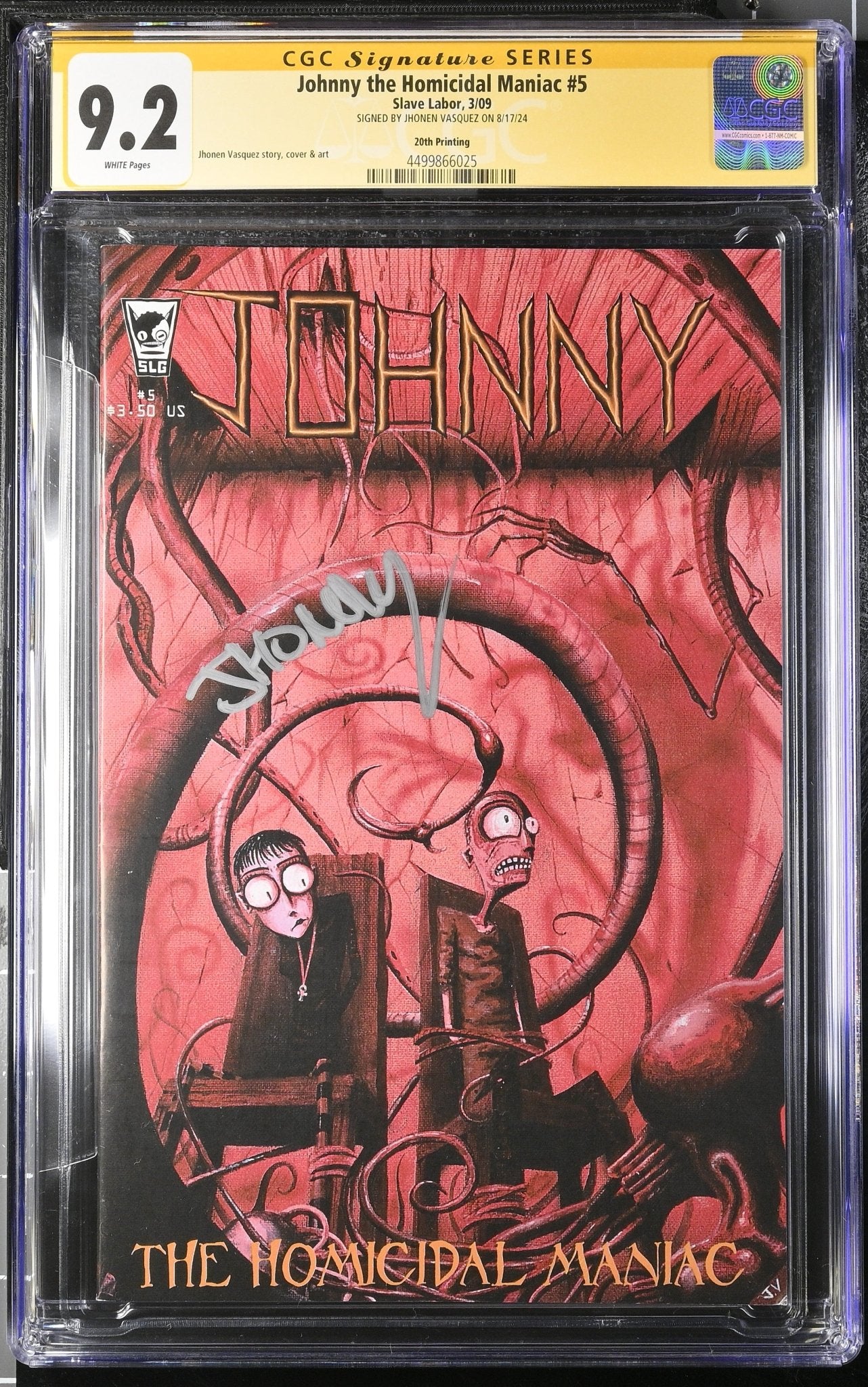 Johnny the Homicidal Maniac #5 Slave Labor CGC Signature Series 9.2 Si
