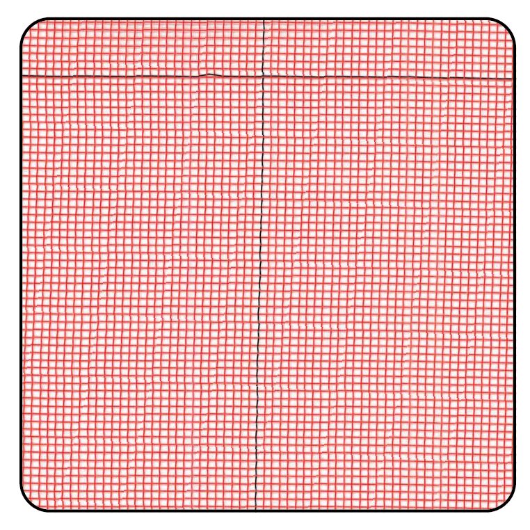 害虫対策ネット サンサンネット クロスレッド XR2700 0.8mm目