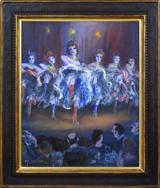 増田誠「フレンチカンカン」油絵・F15号 絵画買取・販売の小竹美術