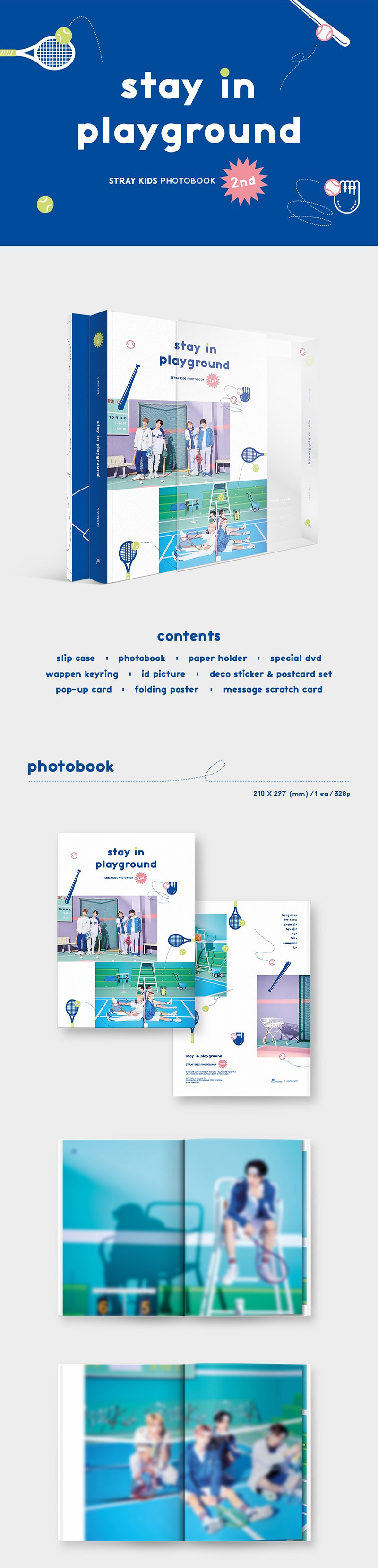 Stray kids 2nd Photobook - Stay in Playground - ilovekpopshop