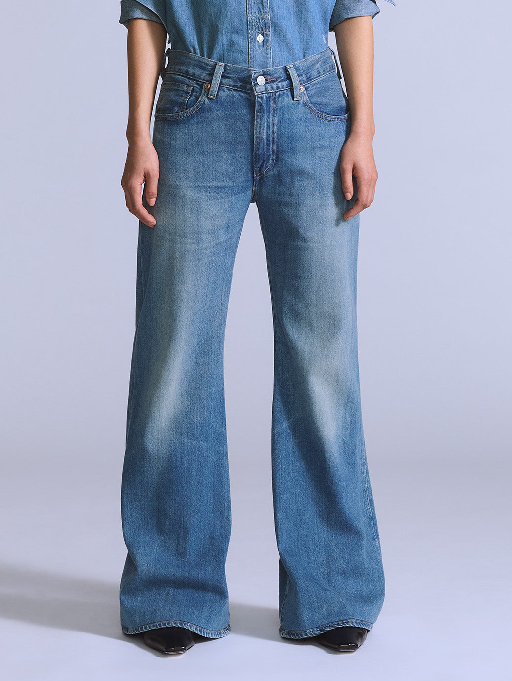 BLUETAB™ CARVE リラックスジーンズ ミディアムインディゴ MADE IN