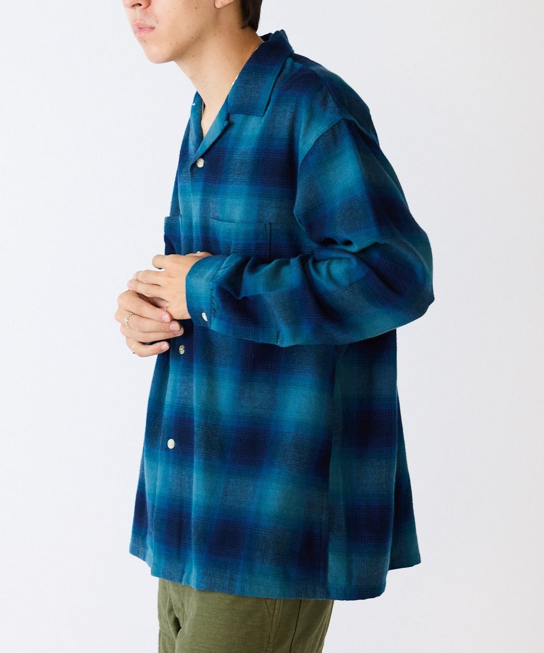 FIVE BROTHER / CHECK ONE-OP SHIRTS オープンカラーシャツ – ROOP TOKYO