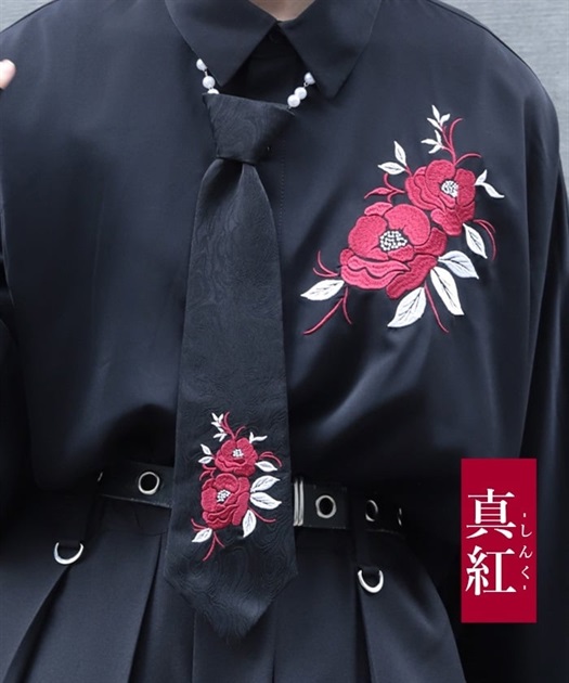 椿刺繍ネクタイ | axes femme online shop
