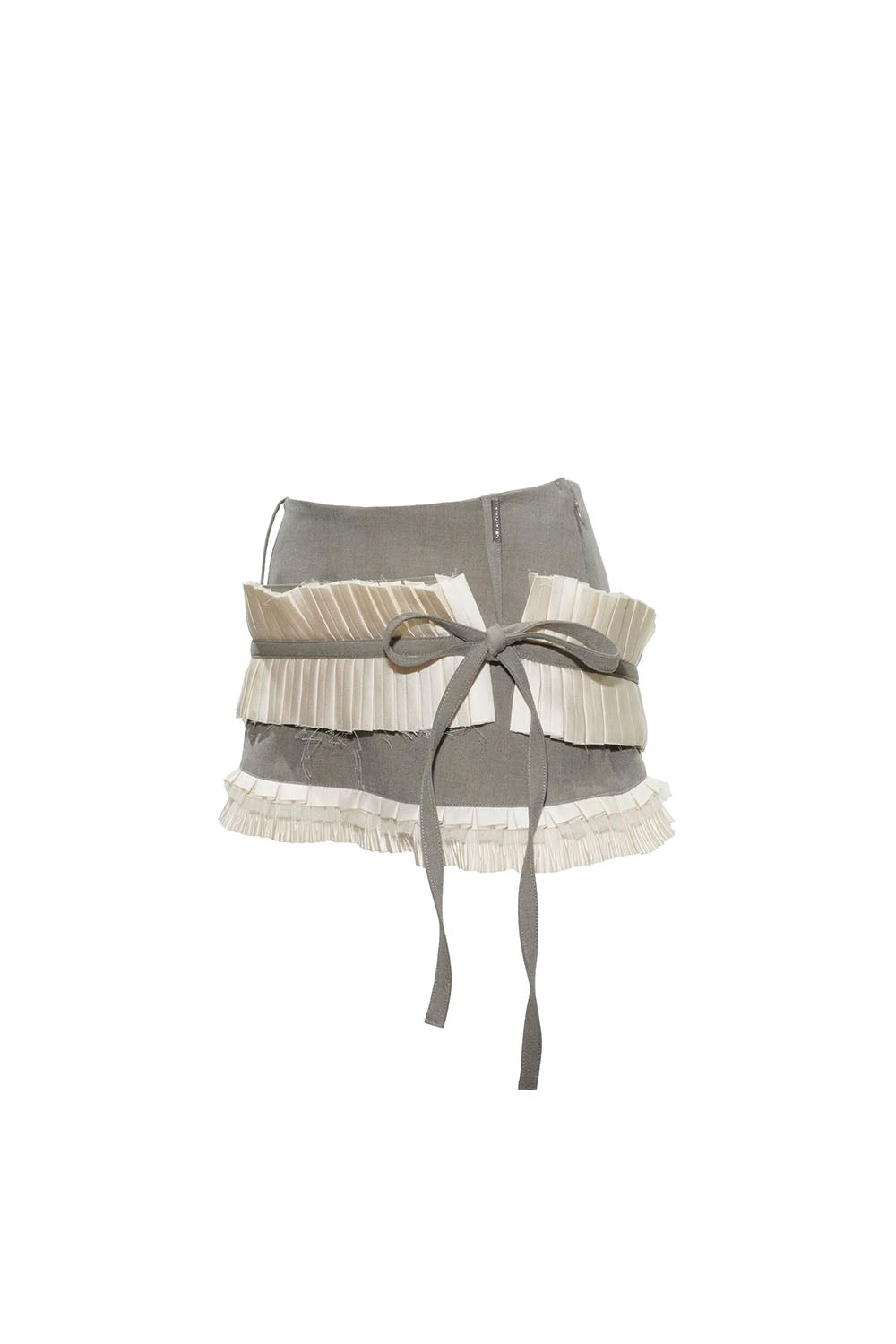 THEREDTHREAD / ザレッドスレッド】S lace trim suit skirt