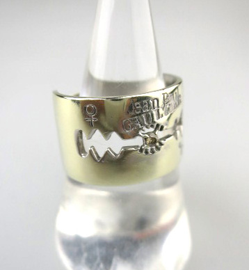 Jean Paul GAULTIER カミソリリング(K10ホワイトゴールド＆0.03ct