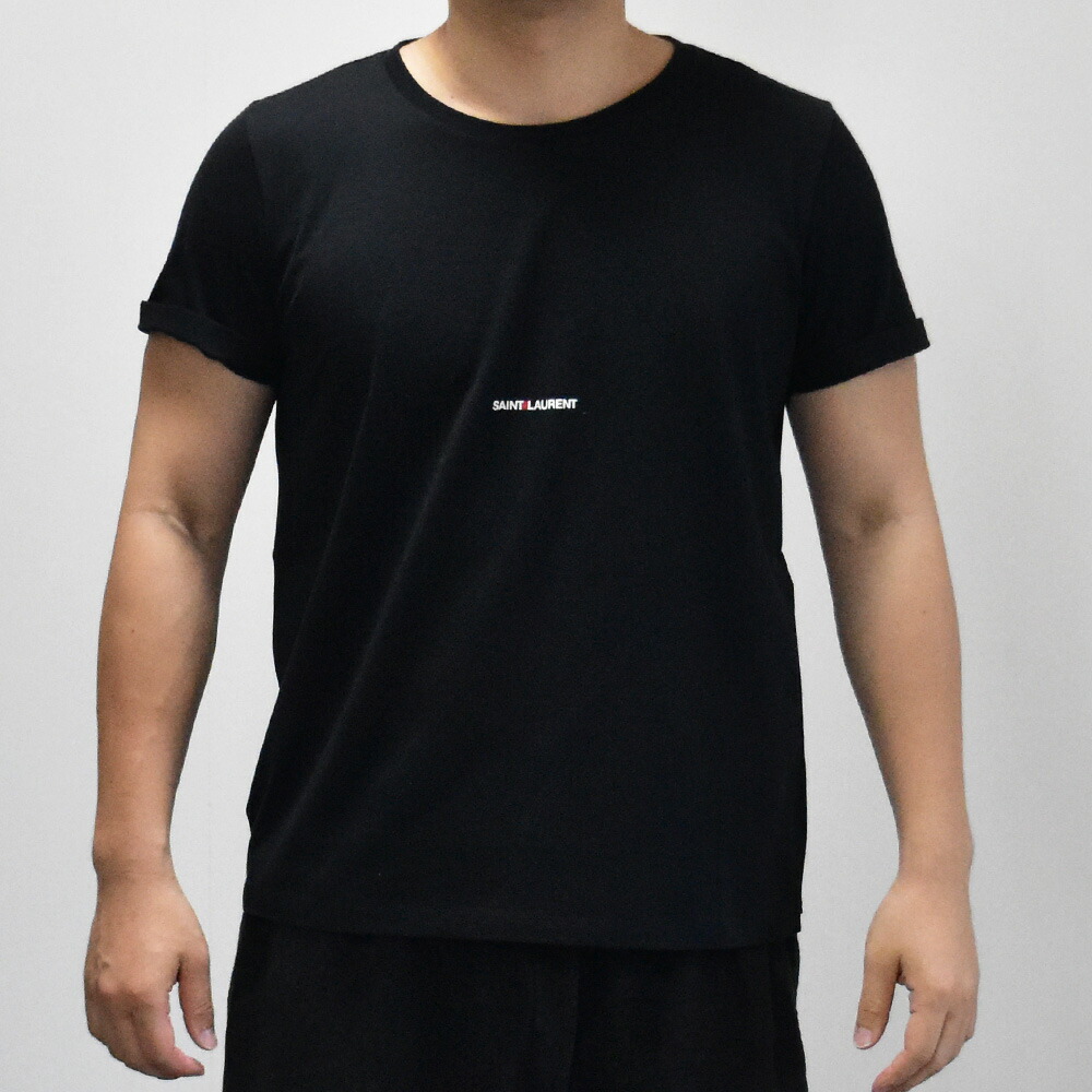 楽天市場】サンローラン Tシャツ ロゴ メンズ 半袖 ショートスリーブ