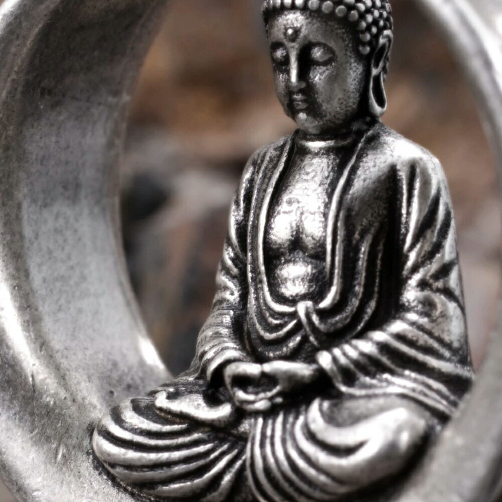 楽天市場】[0G 00G 12mm ボディーピアス] 仏像ダブルフレア ボディ