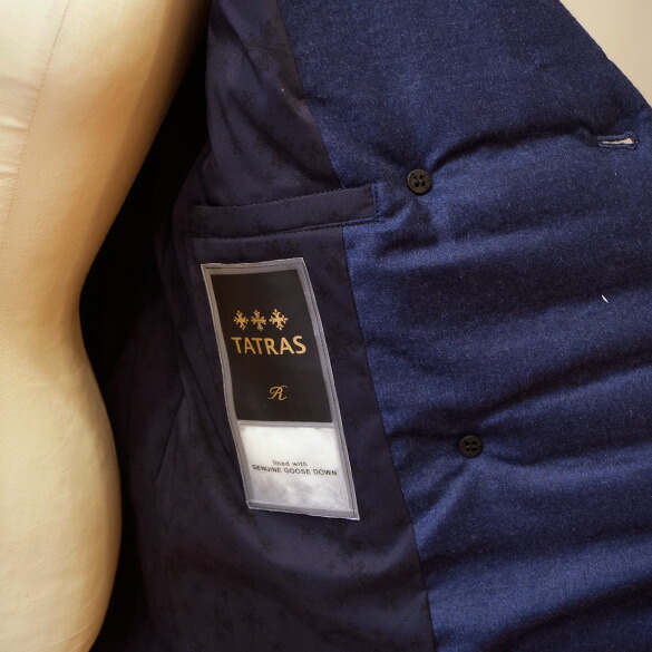 楽天市場】TATRAS タトラス ダブルブレスト ウール地 ダウンコート