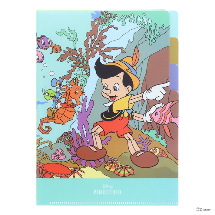 楽天市場】ディズニー ピノキオ クリアファイル A5 3P レトロアート