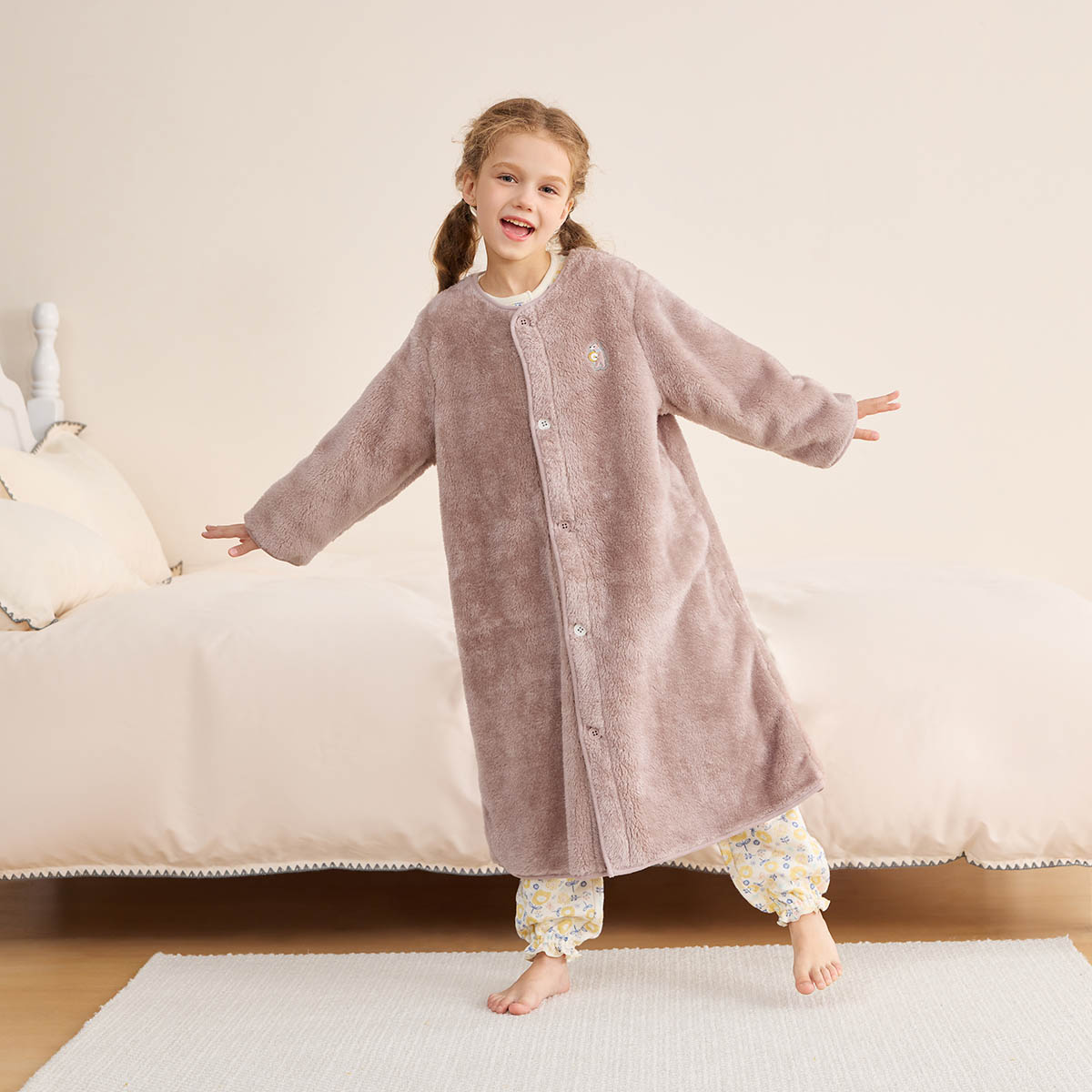 楽天市場】【10%OFF】《コンビミニ》あったかボアガウン兼用スリーパー