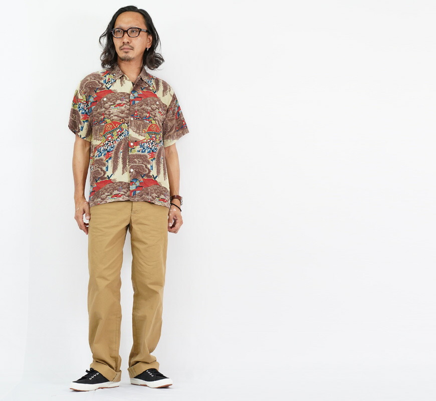 楽天市場】サンサーフ SUN SURF 半袖 レーヨン壁縮緬 ハワイアンシャツ