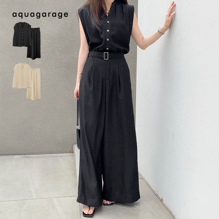楽天市場】クーポンで最大30％OFF□ ワイドノースリーブセットアップ