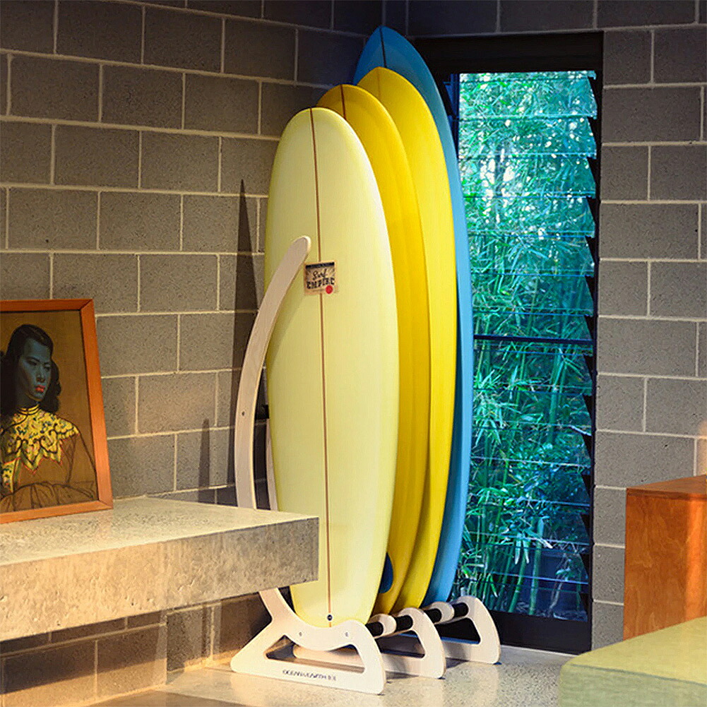 楽天市場】サーフボードラック ティンバーフリースタンディング ボード