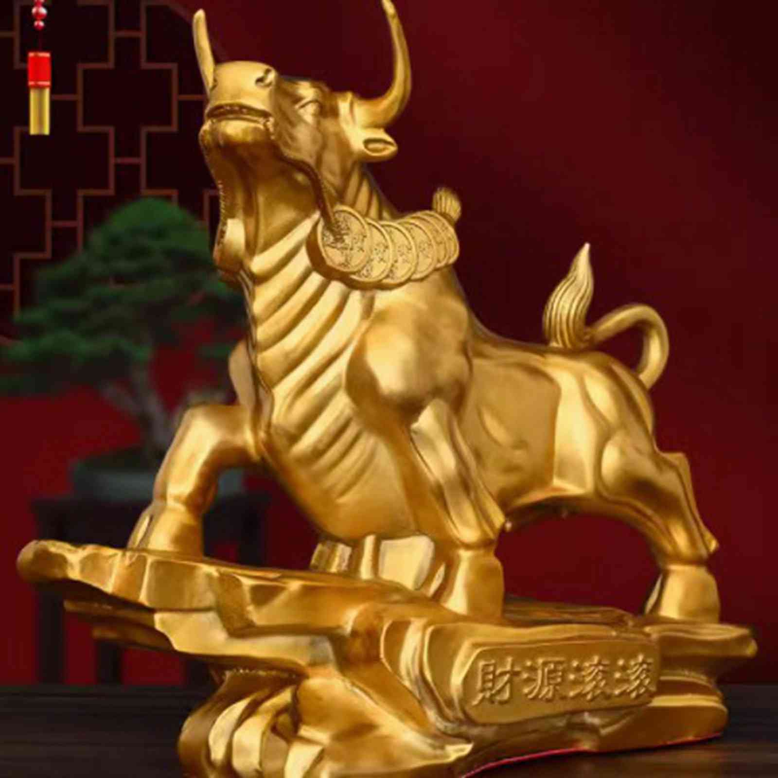楽天市場】風水置物 牛の銅像 銅牛 牛 十二支置物 うし 金運 財運 開運