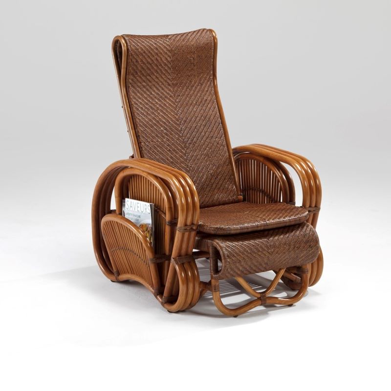 楽天市場】Kazama 風間 籐家具 ラタン リクライナー(WN)ウォールナット