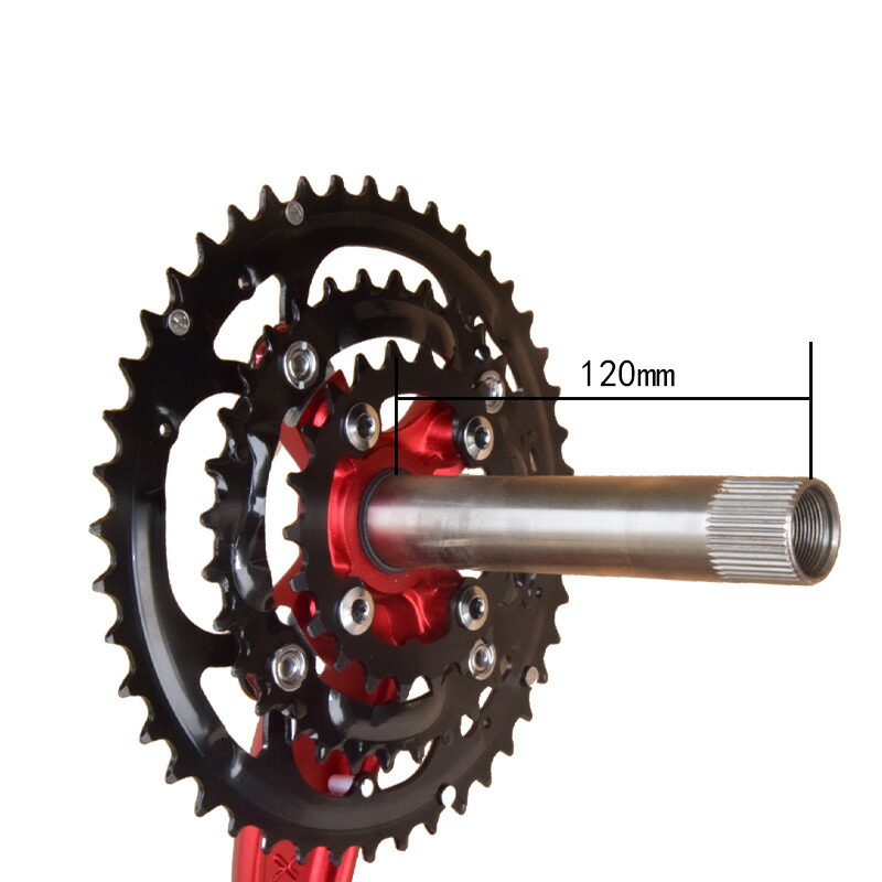 楽天市場】クランクセット MTB用 一体型中空 22-32-44T 27速 BCD104mm