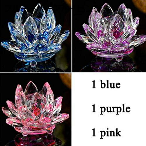 楽天市場】【20%OFFクーポン〜】蓮の花 クリスタル ガラス 置物