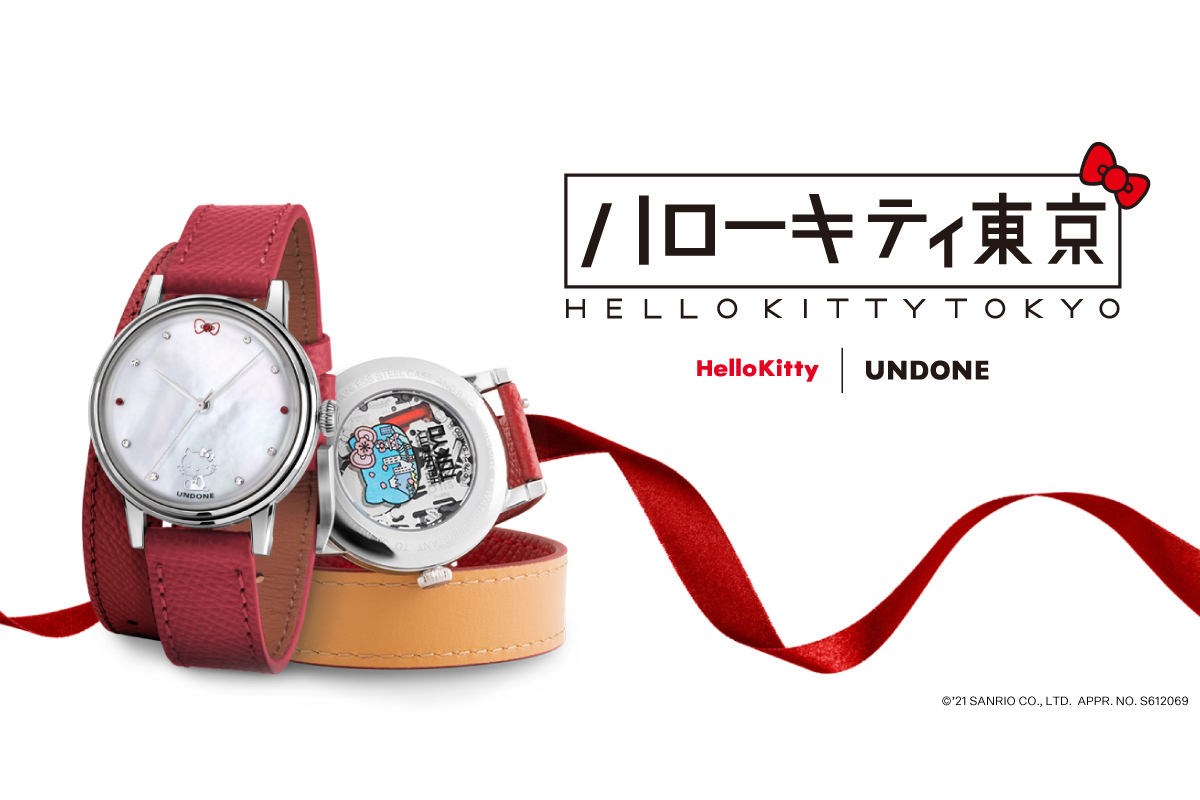 1974年「ハローキティ」誕生当時のデザインをアレンジした「ハロー