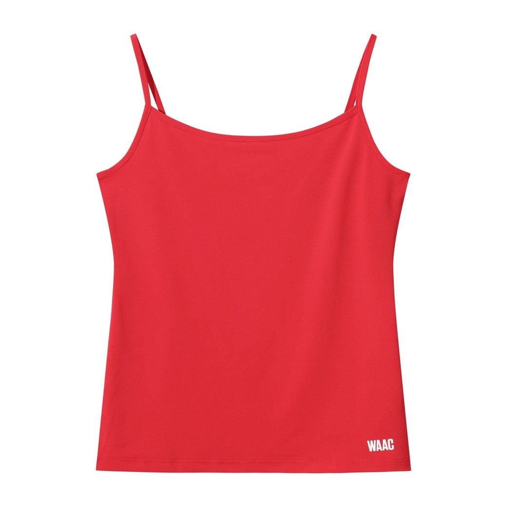 WOMEN メッシュニットワンピース レッド