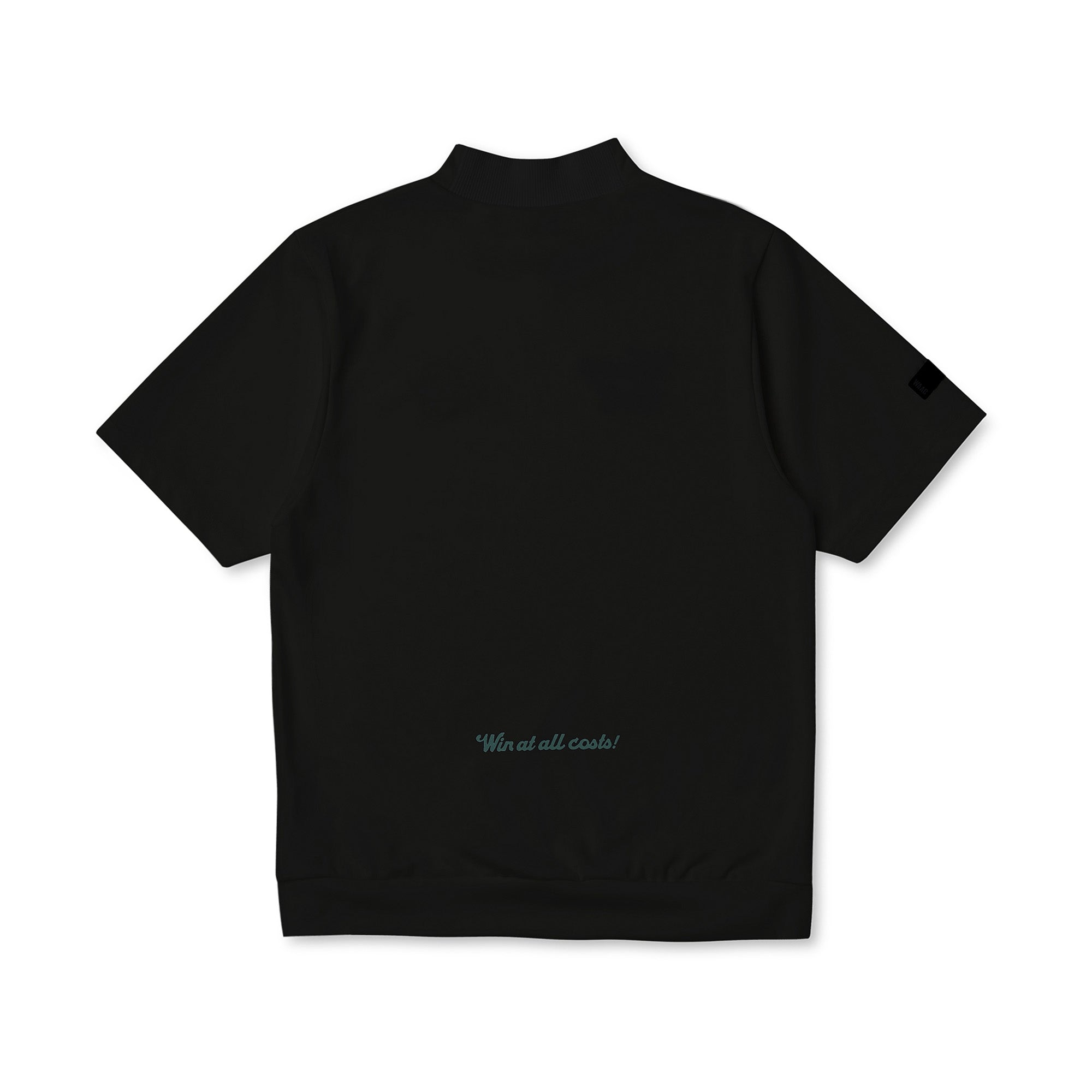 MEN ダブルロゴポンチモックネック ブラック