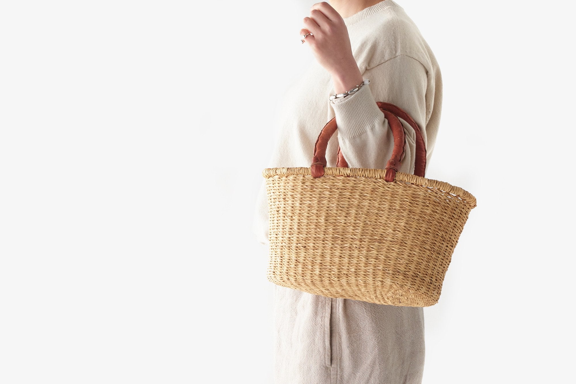 ブルキナバスケット 二本手｜松野屋