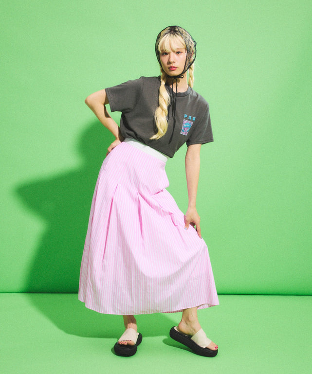 ダブルウェストストライプスカート – WEGO ONLINE STORE