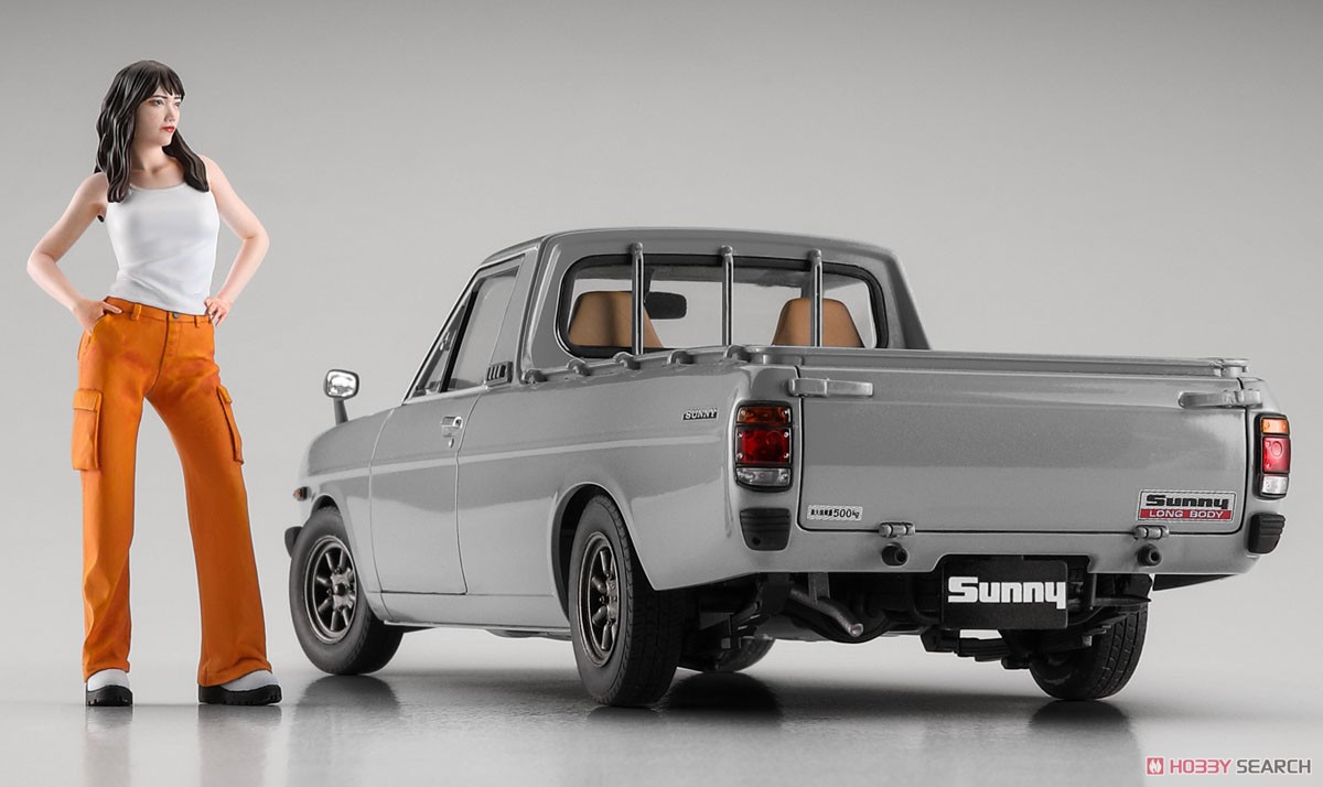 Nissan Sunny Truck Long Body DX w/Girls Figures (Model Car