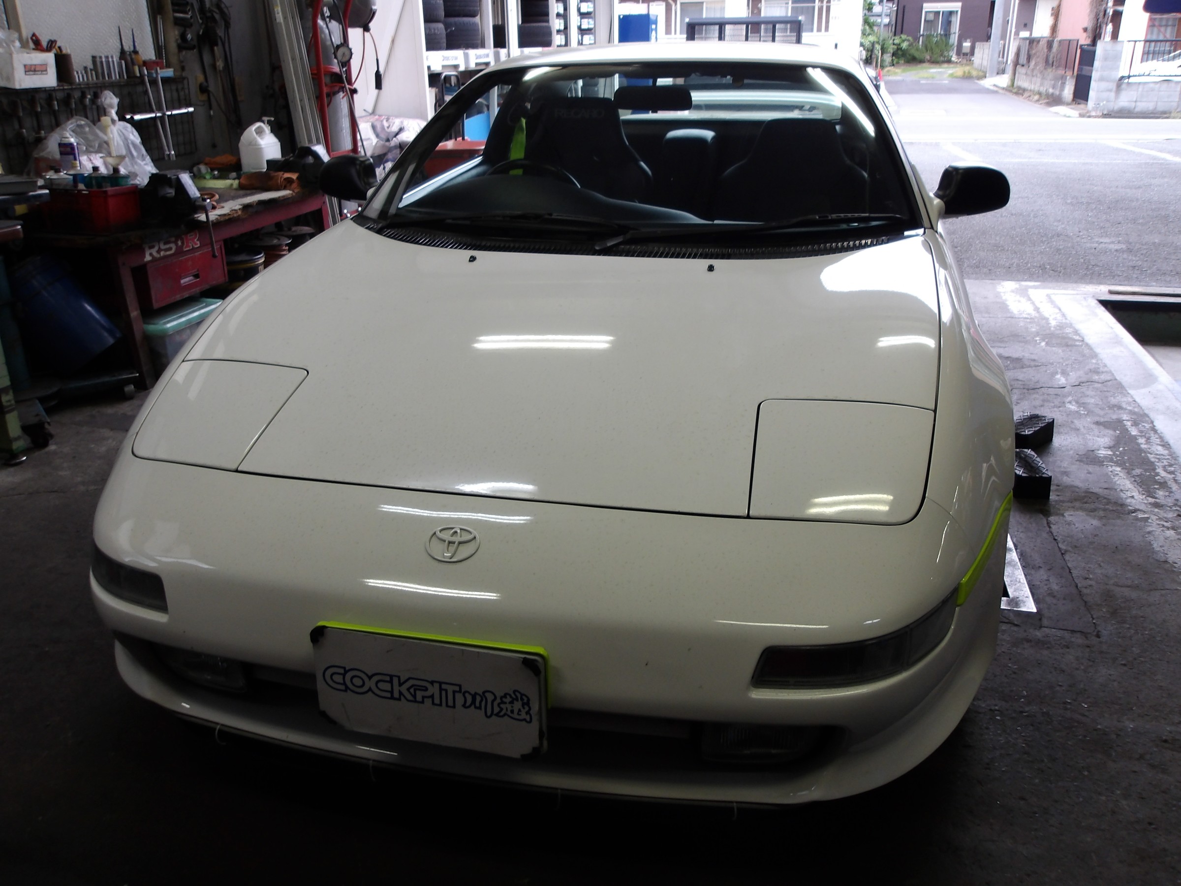 MR2（SW20）リヤブレーキキャリパーオーバーホール＆サイドブレーキ