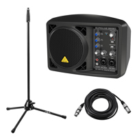 Eurolive B205D Speaker System Bundle With ULTRAVOICE XM8500 Mic