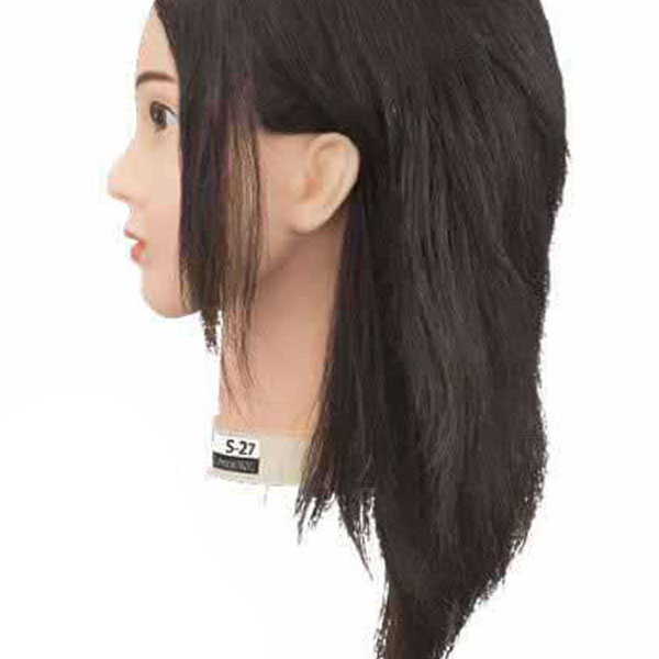 国家試験練習用ウイッグ S-27 (メイク有りタイプ・人毛100%)【3日間