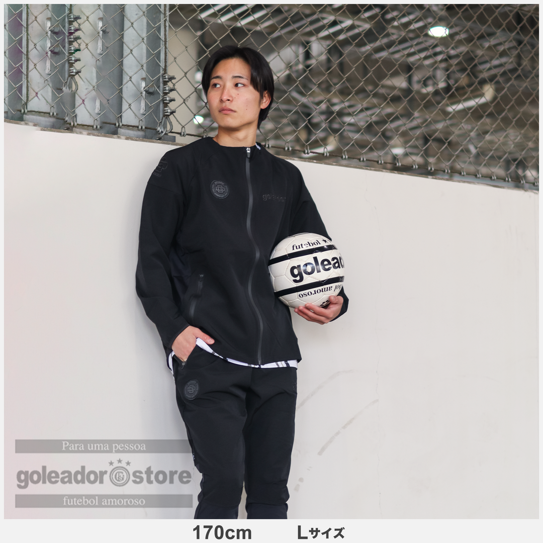 ナイロンWaffle textureジャージノーカラーZIP トレーニング ジャケット