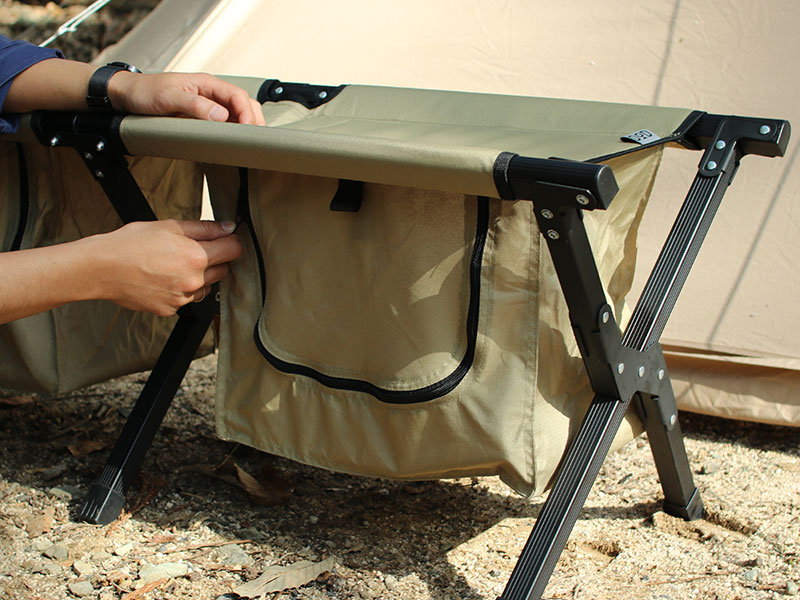 販売終了】ストレージベンチ（カーキ） FS2-246M - DOD（ディーオー