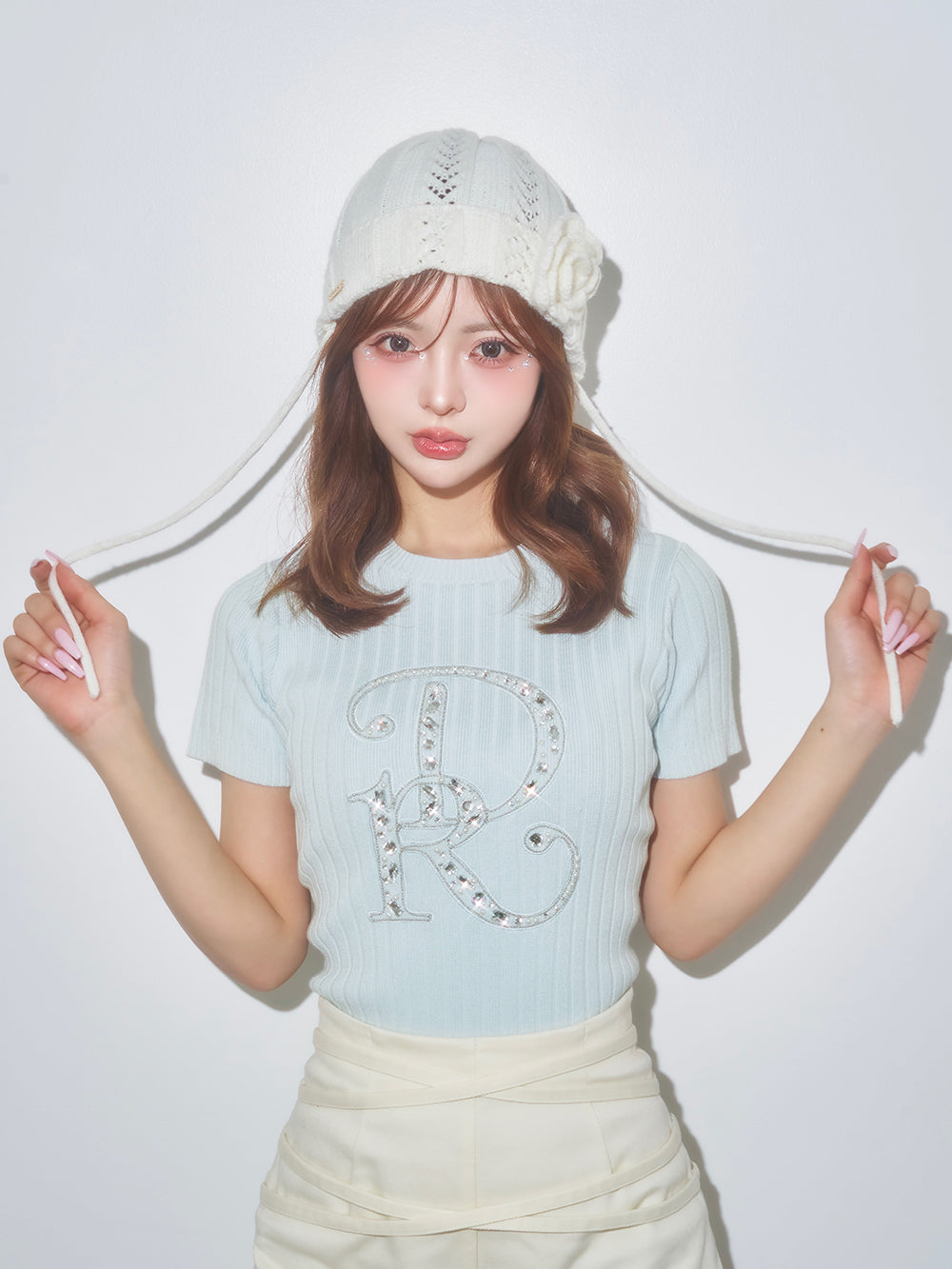 DRビジューリブニットトップス – Darich (ダーリッチ)