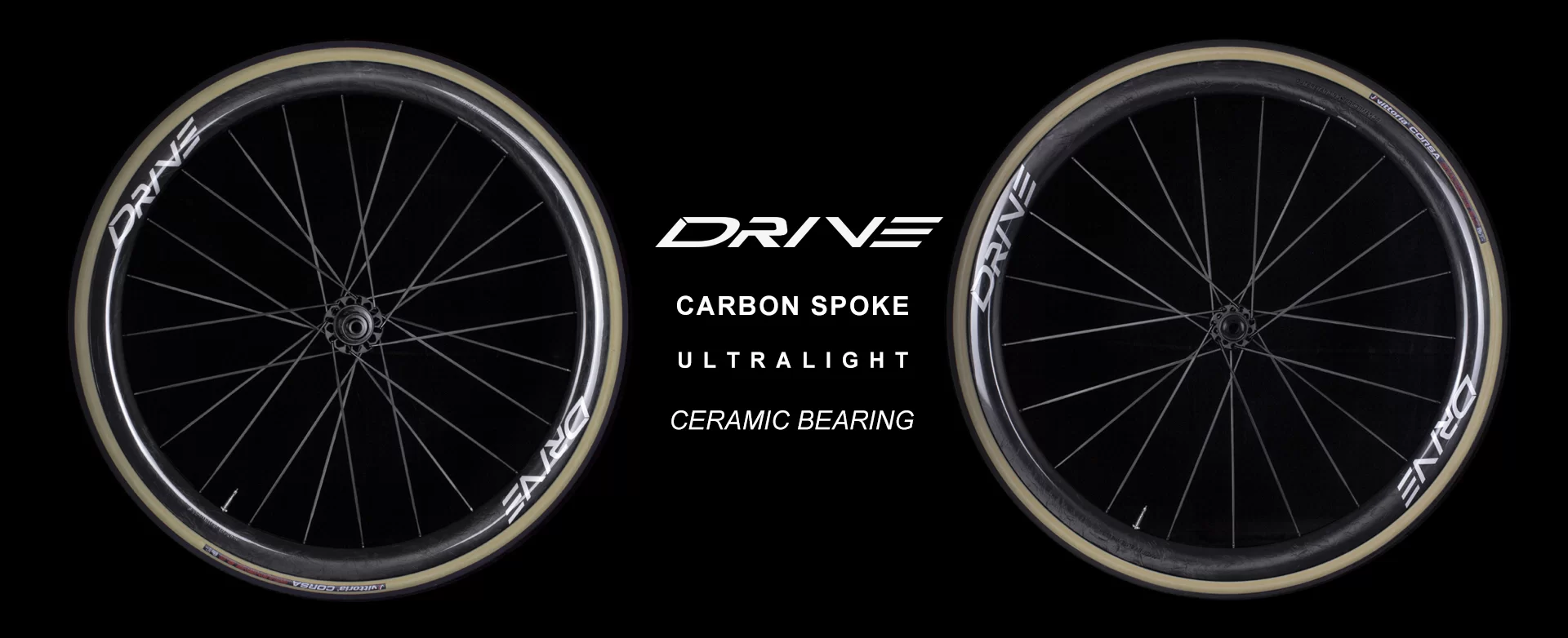 Drive 40D disc brake carbon spoke road wheelset,ceramic bearing