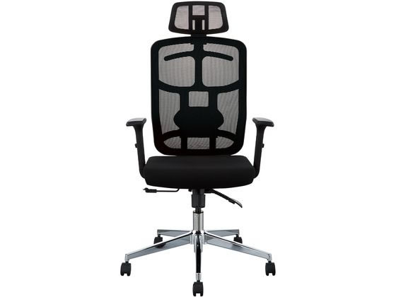 ニトリ オフィスチェア 肘付 ハンガー付 ブラック ナイロンキャスター