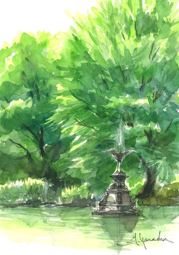 五十嵐吉彦の水彩画