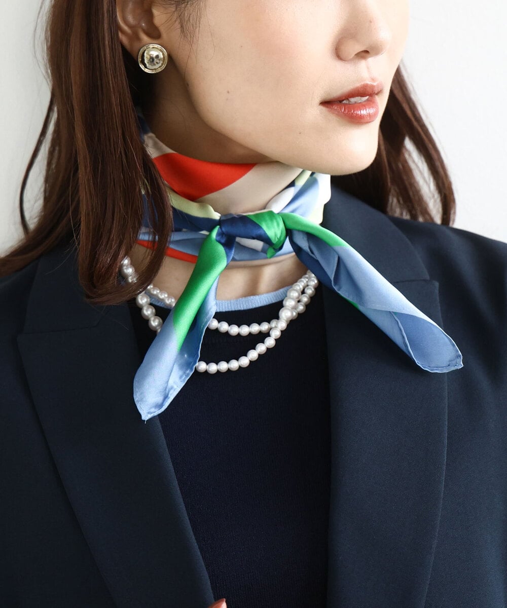 幾何柄スカーフ/洗える(ストール・マフラー・スヌード) | MK MICHEL