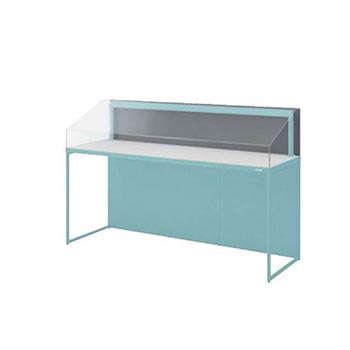 B2B8FF-ZK25 オカムラ ノンエアタイト式透明アクリルショーケース 幅