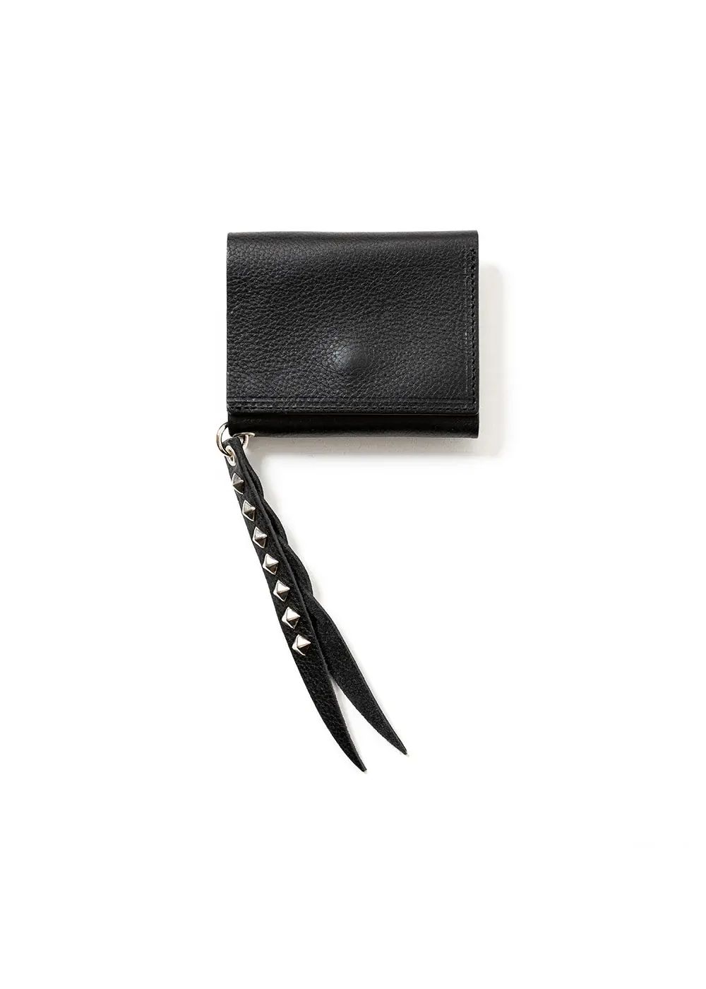 CALEE - PLANE LEATHER MULTI WALLET (BLACK) / レザー コンパクト