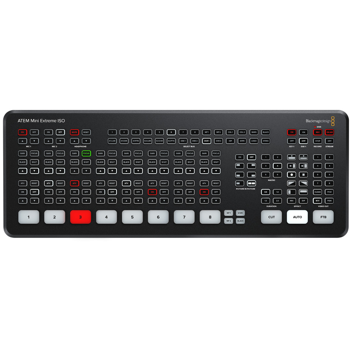 Blackmagic HDMI ビデオスイッチャー ATEM Mini Extreme ISO(USB