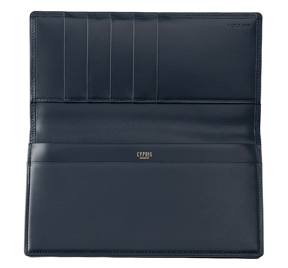 キプリス】長財布(小銭入れ付き通しマチ束入)□ボックスカーフ