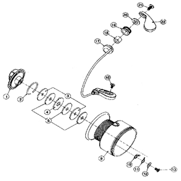 ダイワ(Daiwa) パーツ:ラクセル V2506 ラインストッパーSC No016 10A