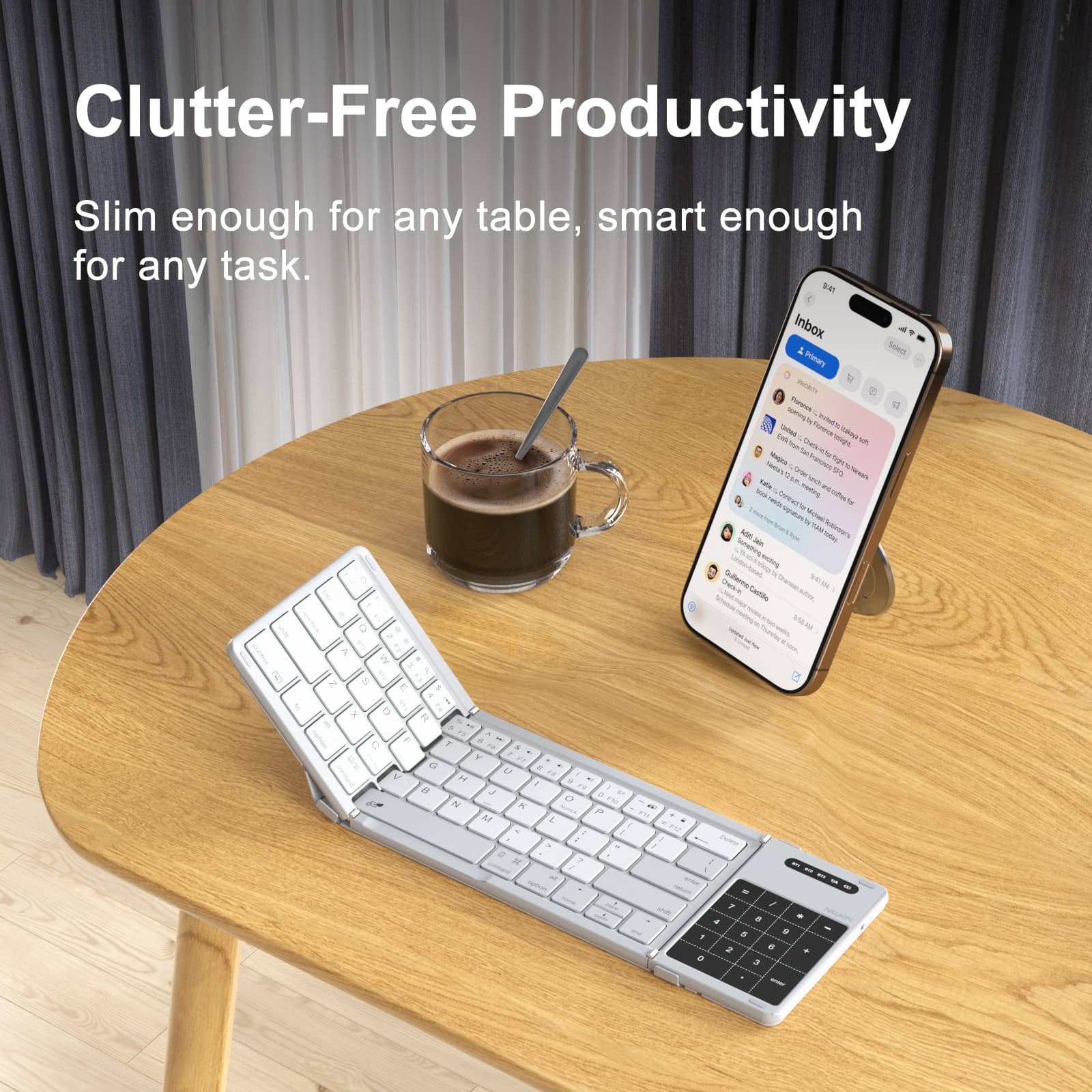 Nillkin Cube ポケット折りたたみキーボード デュアルマグネット