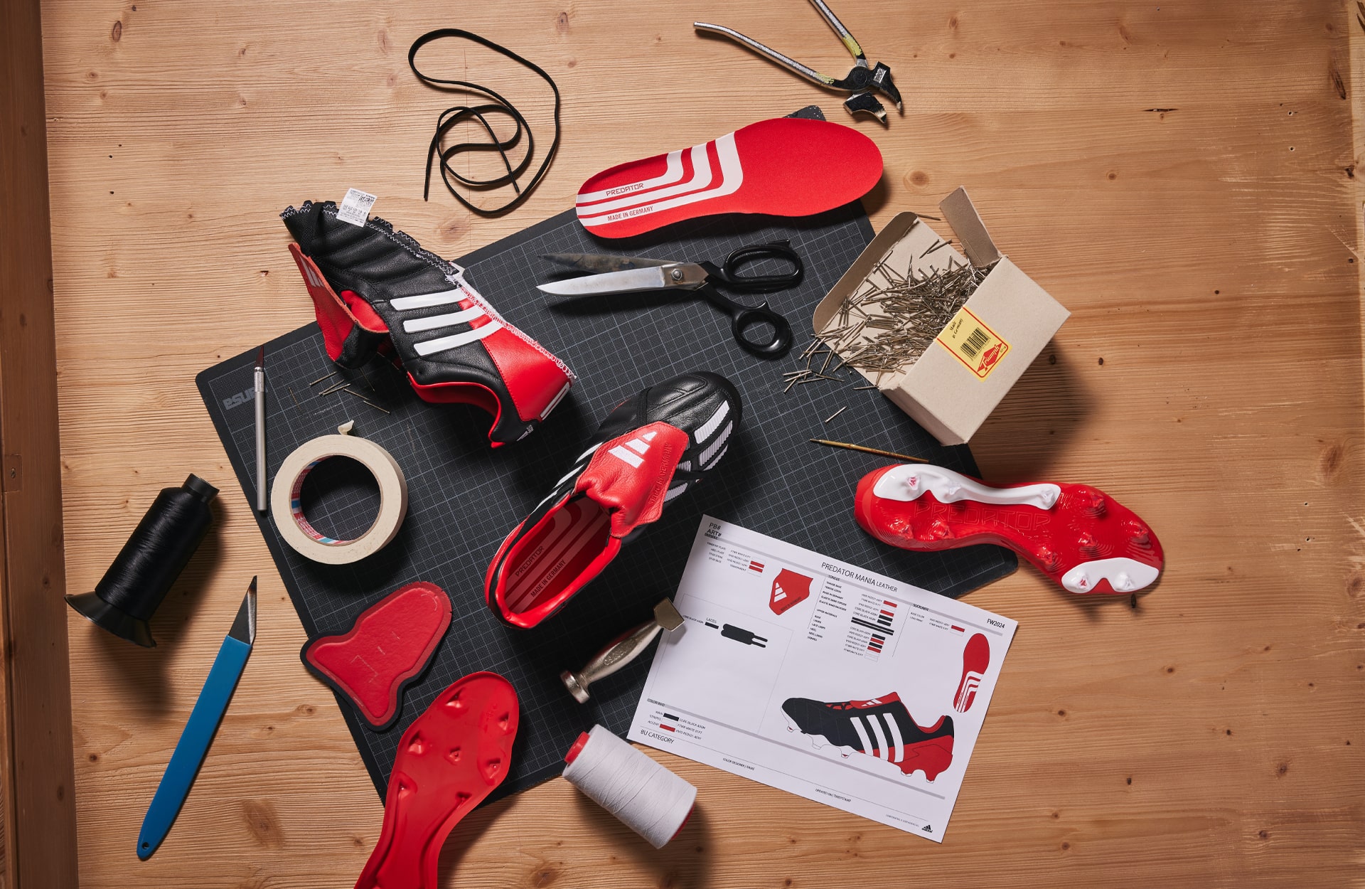 The 'MIG' Adidas Predator Mania Lands In Classic “Black/White/Red