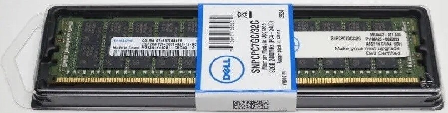Dell 4M70C 32GB DDR4-2400MHz PC4-19200 ECC Memory Samsung OEM Ref