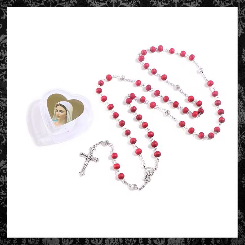 FRAGRANCE BEADS ROSARY NECKLACE / ロザリオネックレス | Spider Rock Web