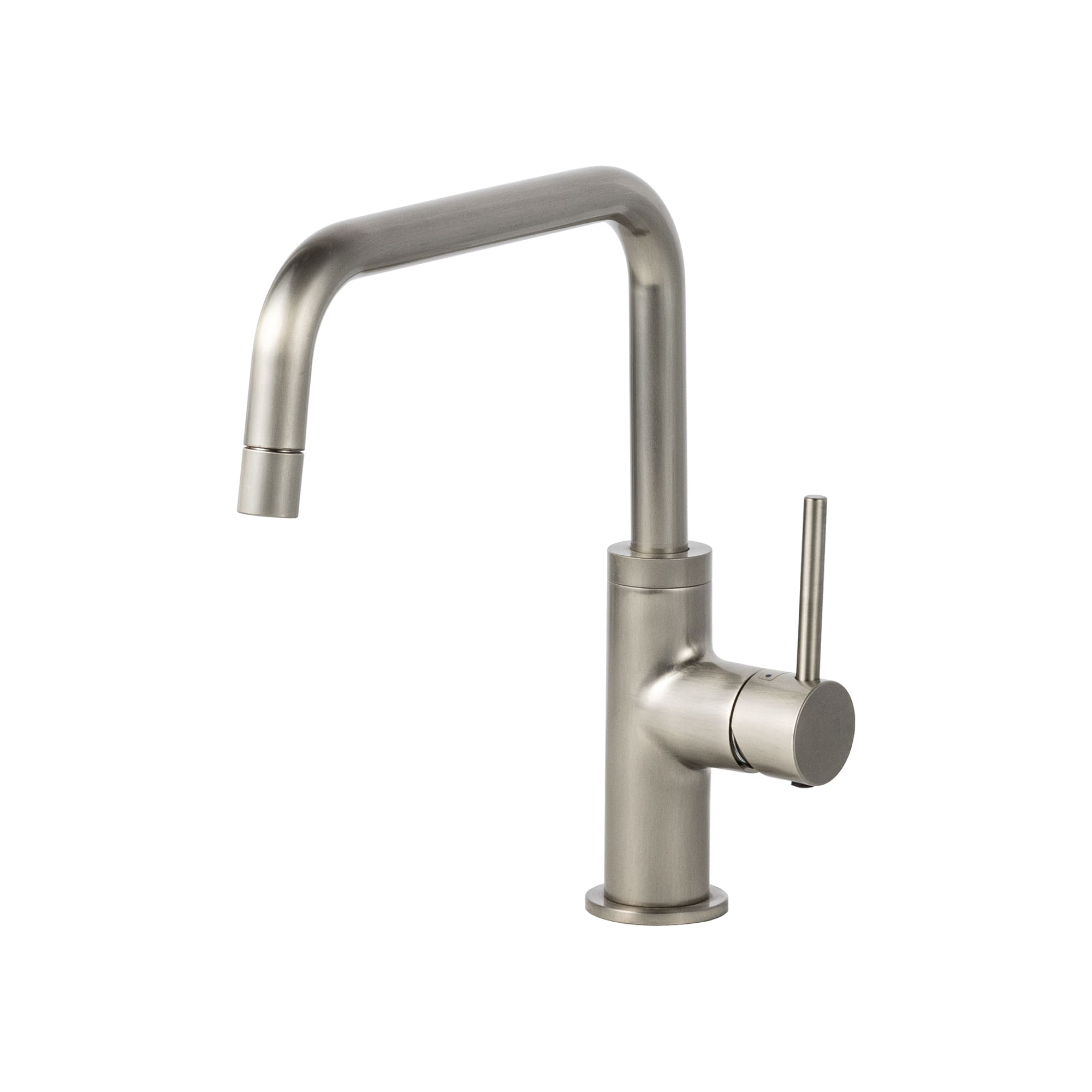 ニッケルサテン水栓 ベントネック混合栓 | KB-TP005-01-G141