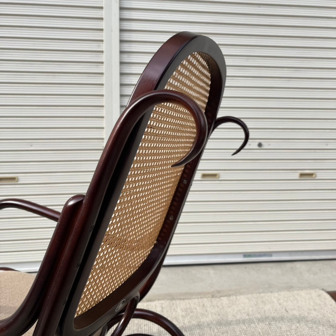 秋田木工 ベントウッド ロッキングチェア 曲木 籐編み 安寧椅子 中古