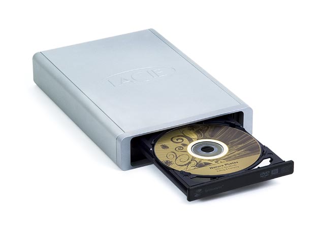 New LaCie FireWire and USB 2.0 External DVD±RW Drive with