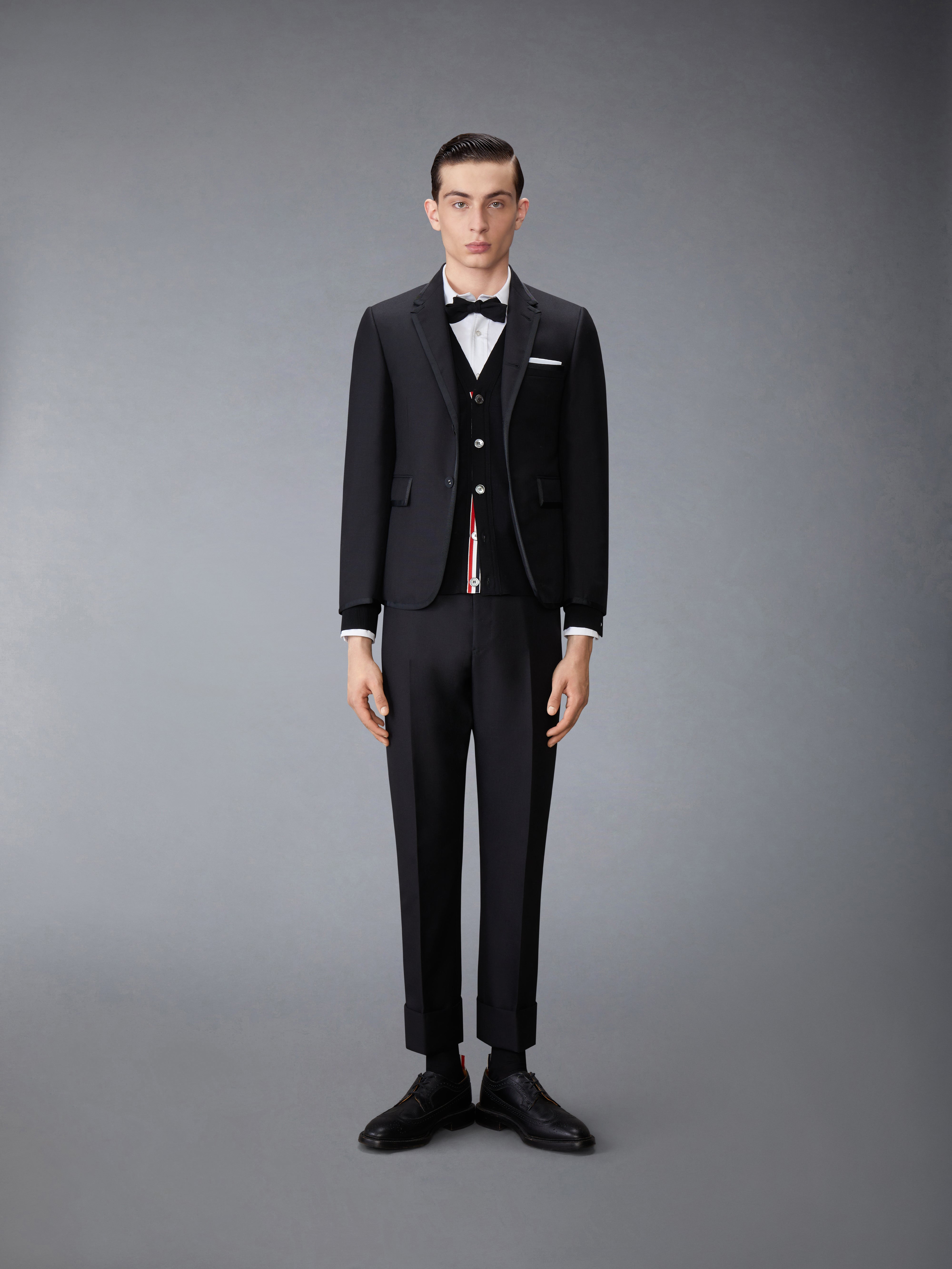 メリノウール 4-BAR クラシック カーディガン | Thom Browne